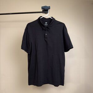 H&M Black Golf Shirt (Medium)